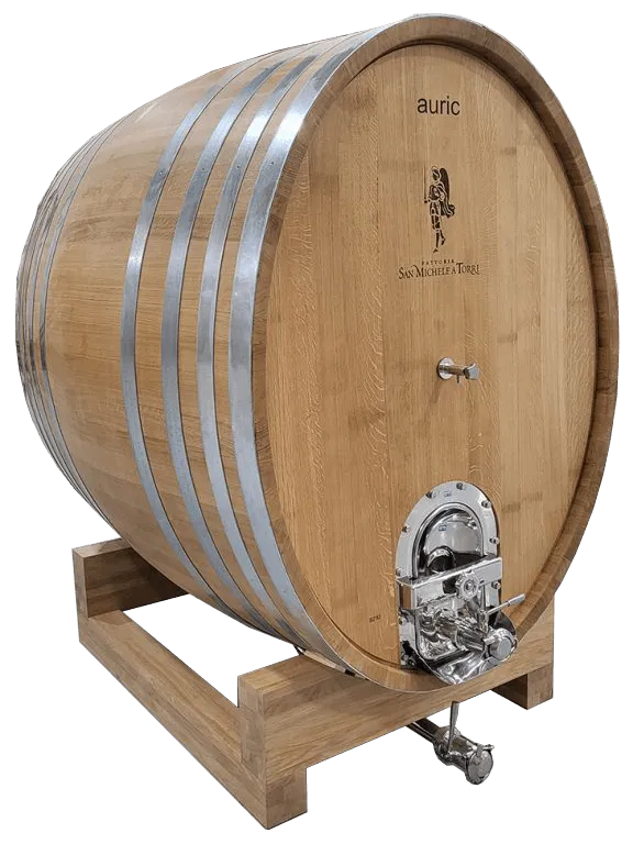 a.  DREVENÝ DUBOVÝ SUD 1 500 L - oválny